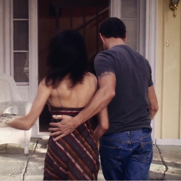 Vintage Y2K Catherine Malandrino Cotton Spaghetti Strap Striped Multicolor Dress - Picture 3 of 16